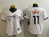 Women's Houston Astros #11 Cam Smith White 2025 City Connect Limited Stitched Jersey,baseball caps,new era cap wholesale,wholesale hats